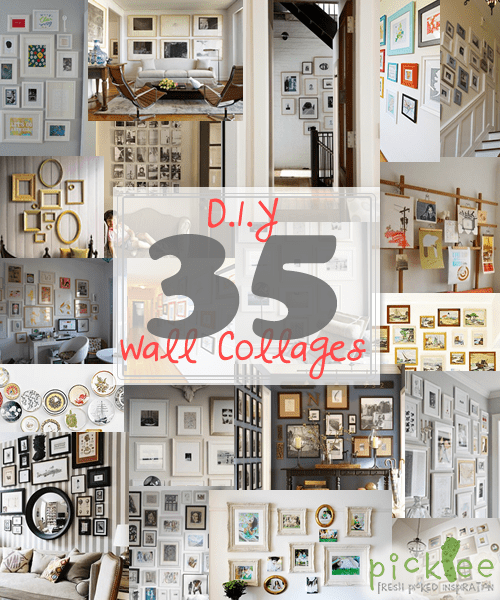 Diy Art Photo Wall Collages Endless Inspiration Picklee - Making A Wall Collage With Picture Frames