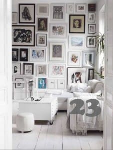 fresh white art collection wall 23