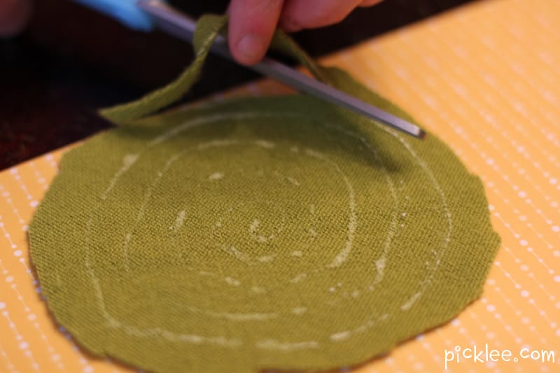 how to cut fabric flower st