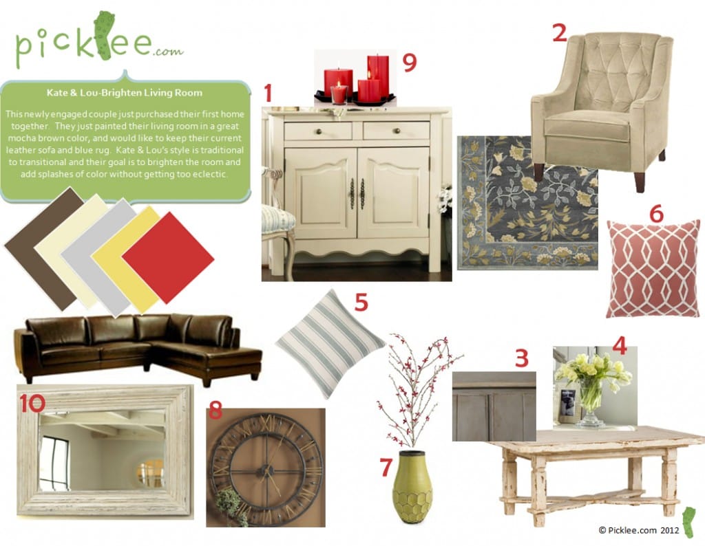 kate and lou design board living room