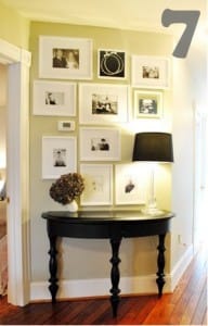 white matted frames hall photo wall 7