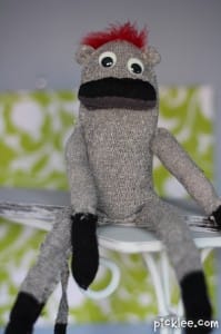 how to make sock monkey completed 1