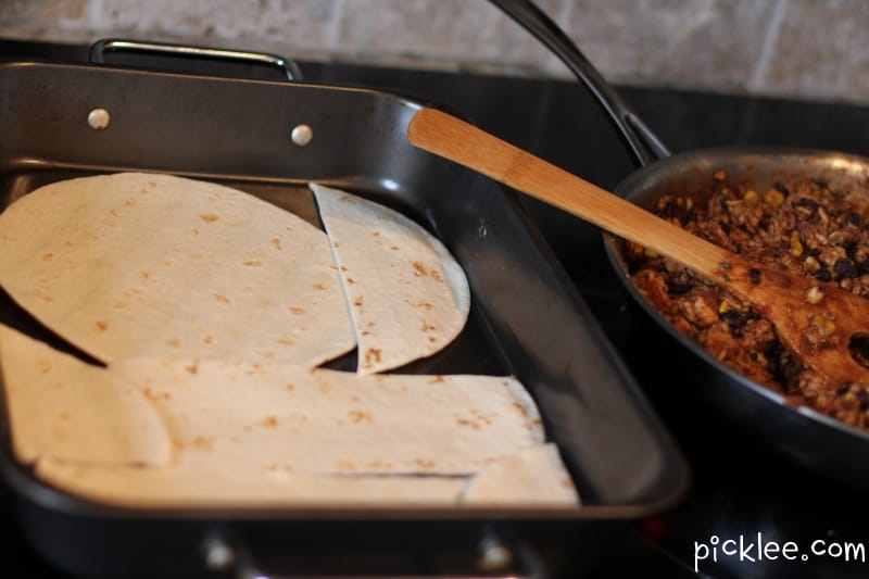mexican lasagna line pan