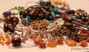 old outdated jewelry to upcycle