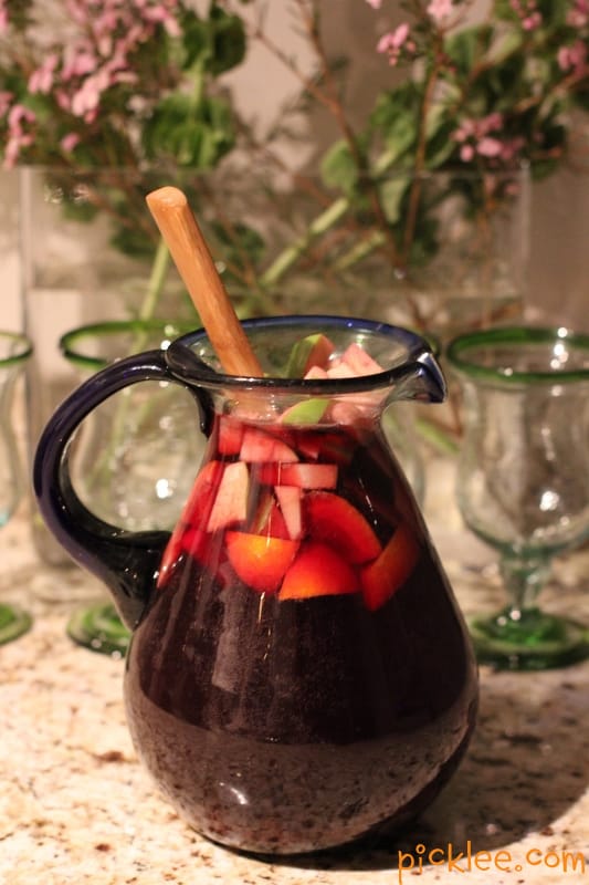 skinny spiked sangria pitcher