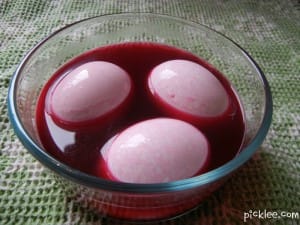 beet juice easter egg dye