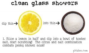 clean glass showers