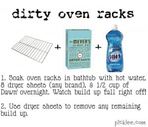 dirty oven racks