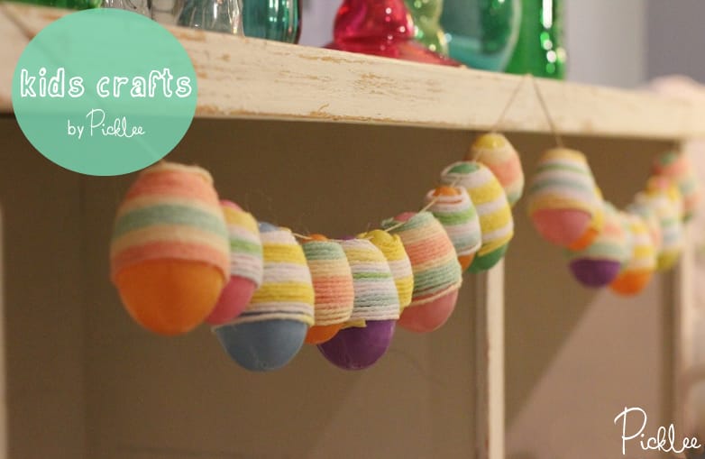 diy-yarn-easter-eggs-kids crafts