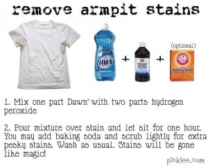 remove armpit stains