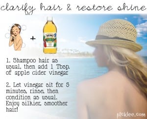 vinegar to clarify hair