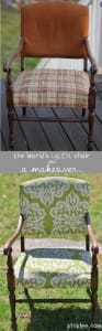 vintage retro chair makeover before and after1