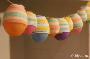 yarn wrapped easter eggs