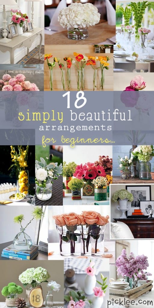 18 simple floral arangements