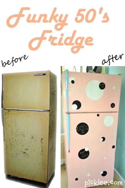 funky 50s fridge