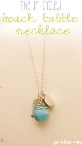 the beach bubble necklace