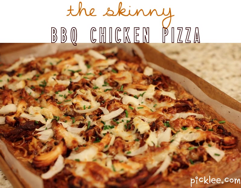 the skinny bbq chicken pizza