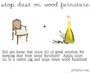 dust wood furniture