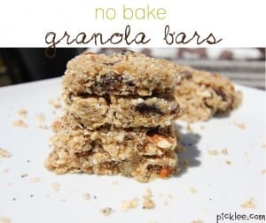 no bake granola bars