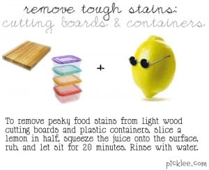 remove tough stains from containers and wood1