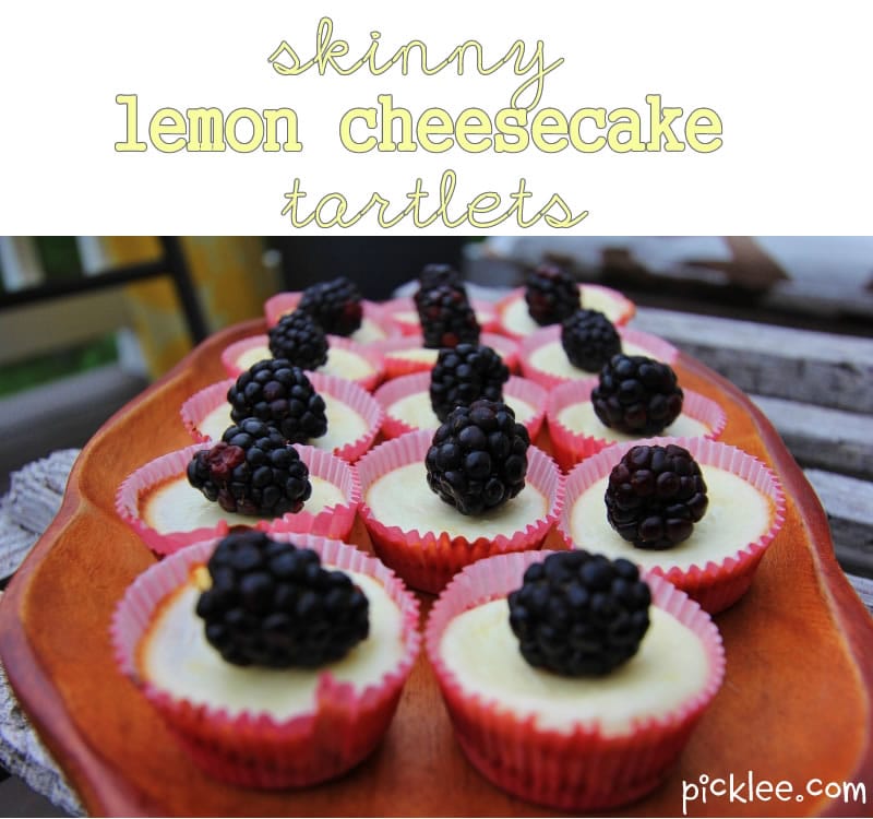 skinny lemon cheesecake tartlets