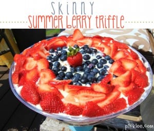 skinny summer berry triffle