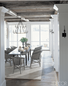 rustic simplicity dining room