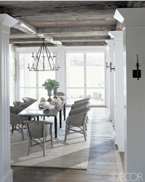rustic simplicity dining room