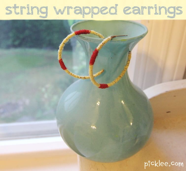 string earrings