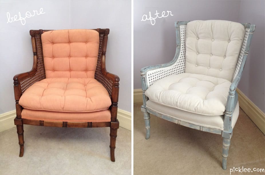 before and after cane chaire