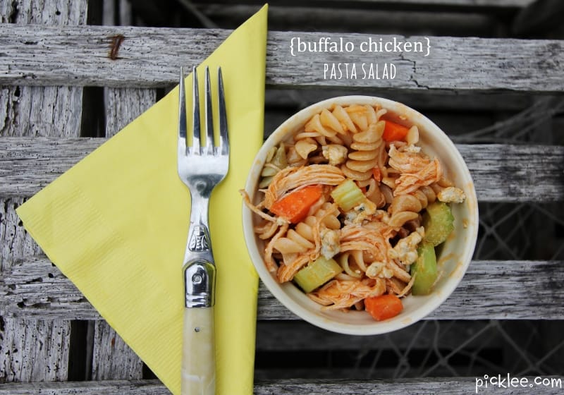 buffalo chicken pasta salad1