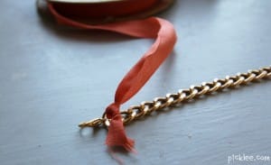 ribbon wrapped chain bracelet6