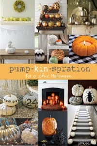 chic pumpkin decorating