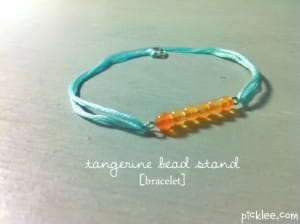 the tangerine bead strand bracelet