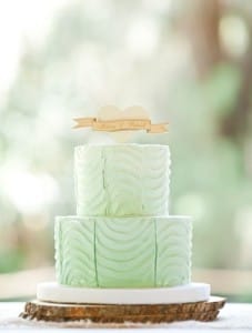 mint frosted cake