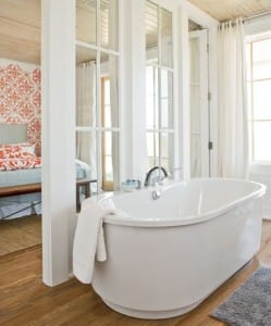 soaking tub beach house