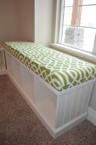 upholstered bench seat