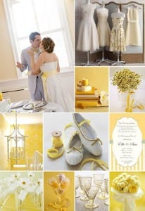 spring yellow wedding pallet