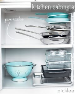 organize kitchen cabinets rack