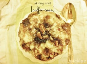 skinny mini coffee cake