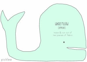 whale pillow template diy1