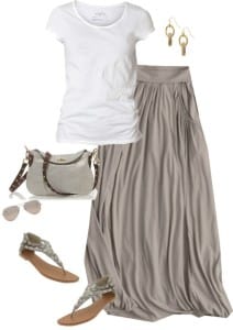 summer maxi outfit