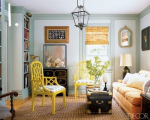 yellow lacquer side chairs 1