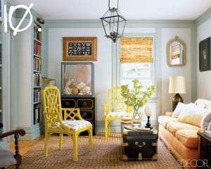 yellow lacquer side chairs 10