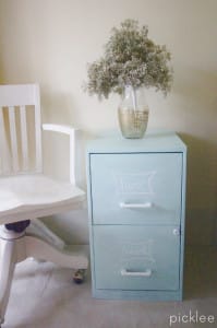 chalk painted filing cabinet 10