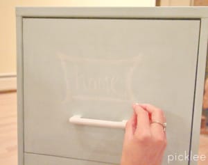 chalk painted filing cabinet5