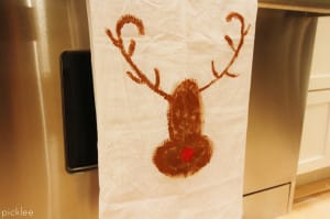 diy reindeer towel