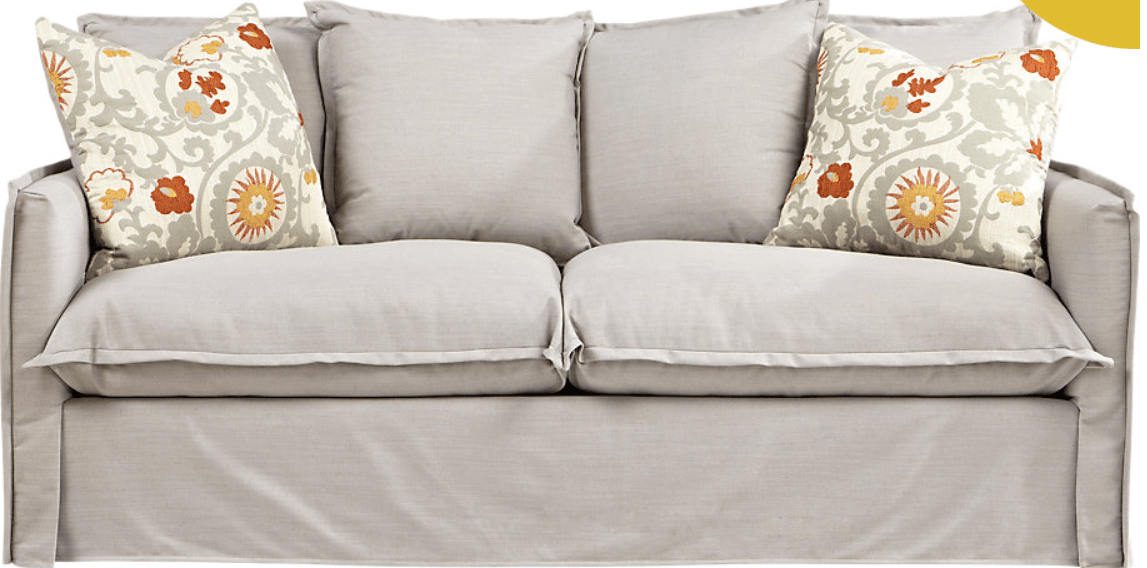 flange detail sofa