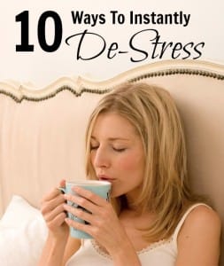 how to de stress