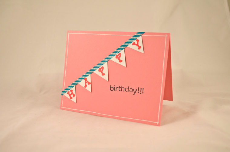 washi tape birthday cards
